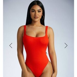 Naked Wardrobe Ribbed Bodysuit NWT